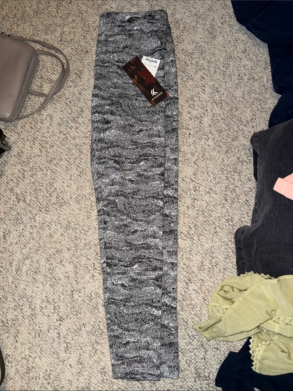 Kyodan Black & Gray Marled Leggings